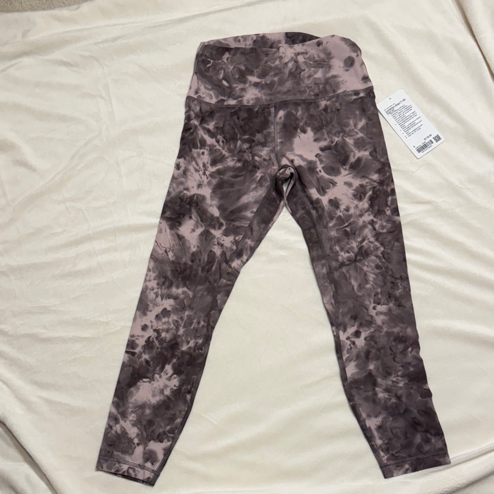 lululemon athletica Tie-Dye Leggings in Pink and Brown